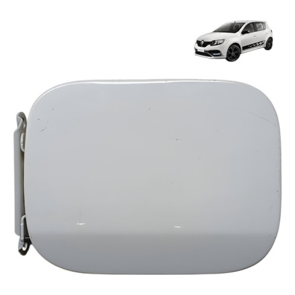 Portinhola Tampa Tanque  Renault Sandero 1.0 3cc 2015 2019 - Branco