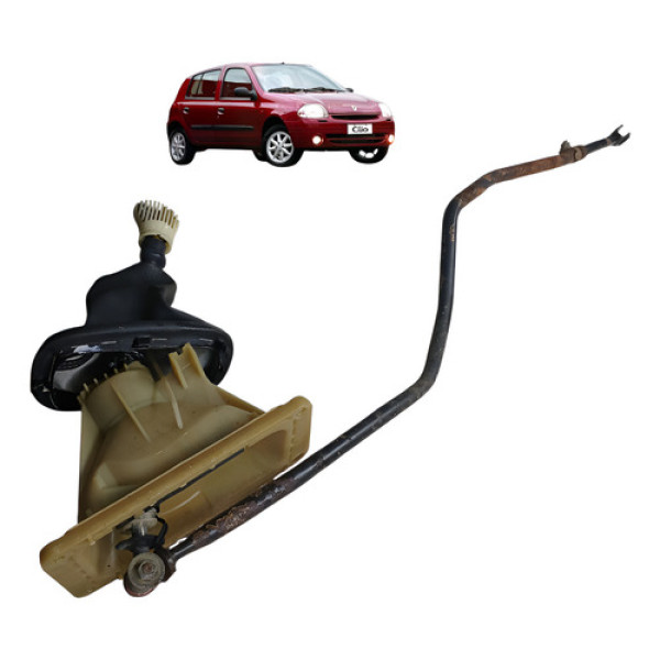 Alavanca Trambulador Marcha Renault Clio 1.0 16v 2003 2005 Preto