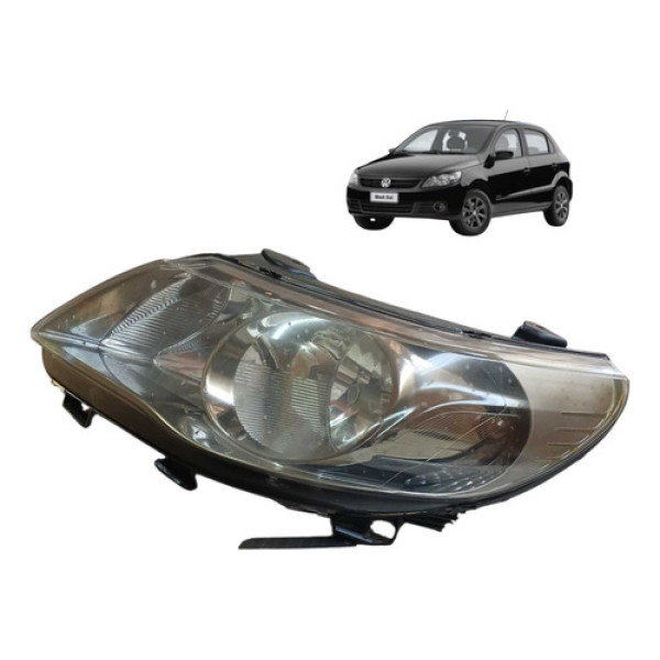Farol Esquerdo Volkswagen Gol G5 1.6 2010 2012 Detalhe Esquerdo/motorista