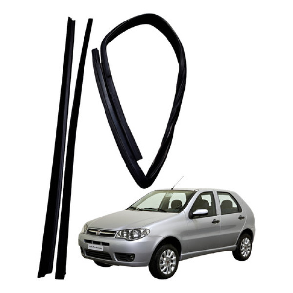 Kit Pestana Ld Esquerdo Fiat Palio 2p 1.0 2010 Preto