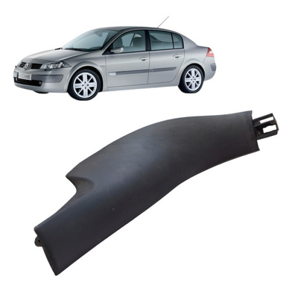Moldura Dianteira Esquerda Renault Megane 2008 1.6 16v Flex Cinza-escuro