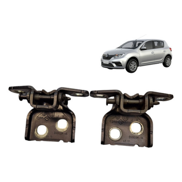 Par Dobradica Porta Direita Renault Sandero 1.0 3cc 2020