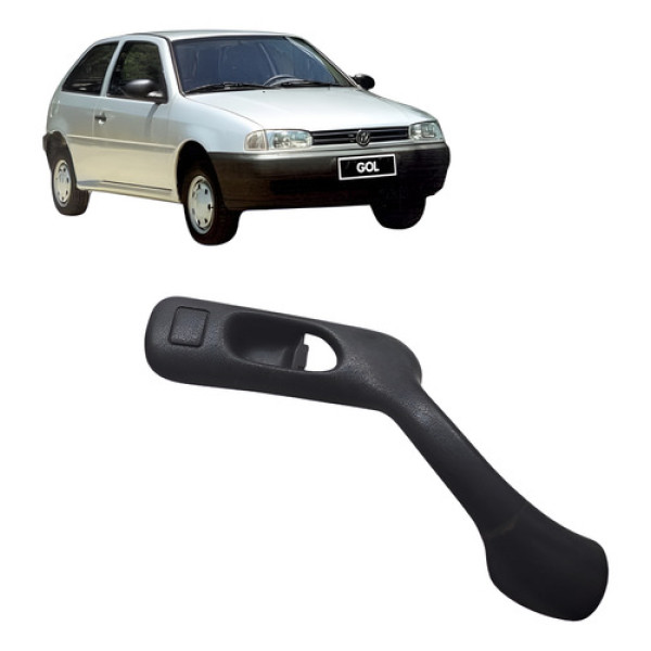 Puxador Porta Esquerdo Volkswagen Gol G2  2 Portas 1996 Cinza-escuro