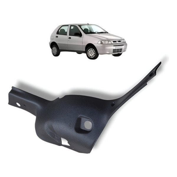 Moldura Soleira Traseira Esquerda  Palio 1.0 8v 2003 Cinza-escuro