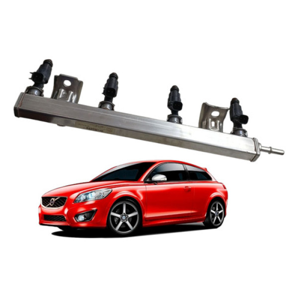 Flauta Bico Injetor Volvo C30 2.0 2007 Gasolina