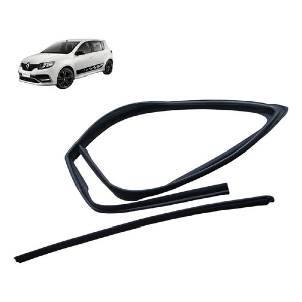 Pestana Soleira Dianteira Esquerda Sandero 1.0 3cc 2015 2019 Preto