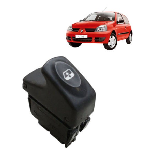 Botao Vidro Eletrico Renault Clio 1.0 16v 2010