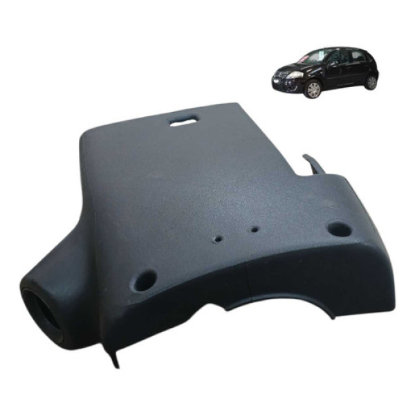 Moldura Inferior Chave Seta Citroen C3 1.4 8v 2010 2012 Preto
