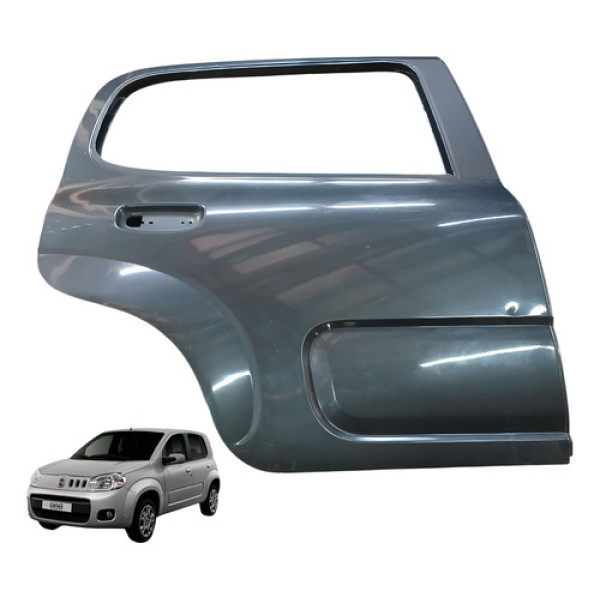 Porta Traseira Direita Fiat Uno Vivace 1.0 4p 2010 2015 Traseira Direita Cinza