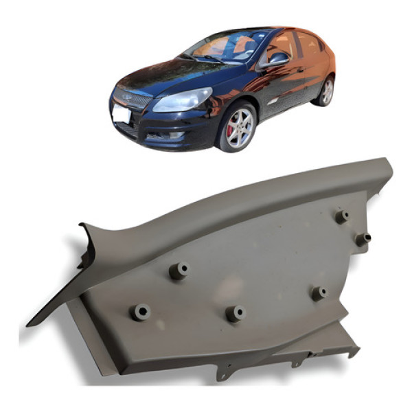 Soleira Traseira Esquerda Chery Cielo 1.6 16v 2010 Bege