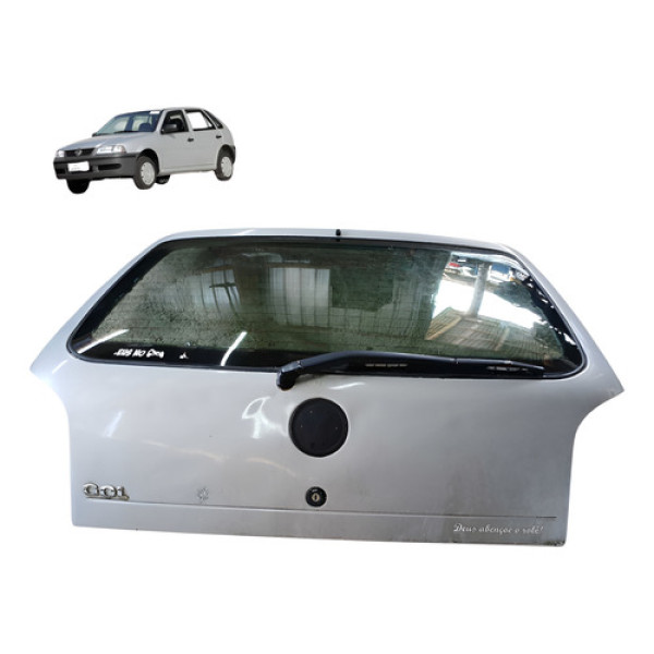 Porta Mala Traseiro Volkswagen Gol G3 2003 2004 Detalhe Prata