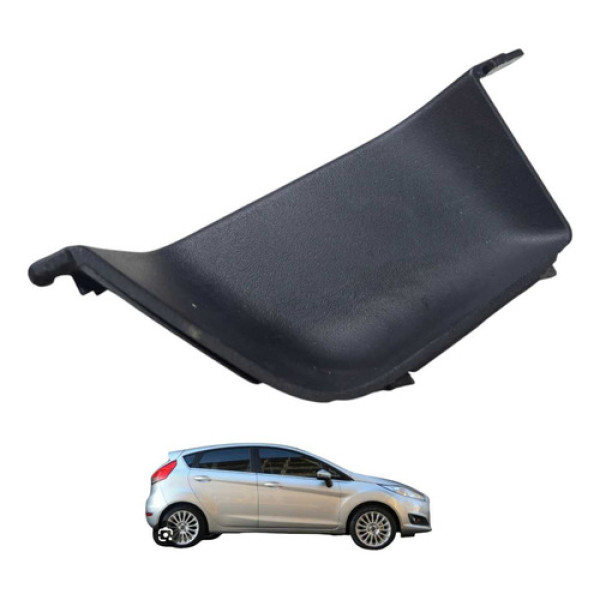 Moldura Puxador Porta Dinateira Esquerda New Fiesta 1.6 2014 Preto
