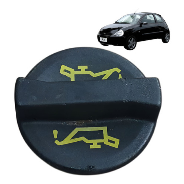 Tampa Oleo Motor Ford Ka 1.0 2p 2004 2007 Preto