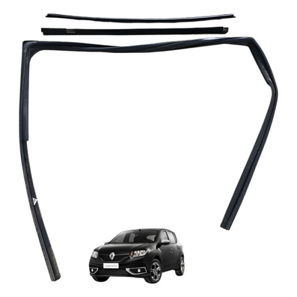 Pestana Dianteira Direita Renault Sandero 1.6 8v 2016 2019 Preto