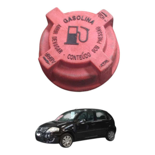 Tampa Reservatorio Gasolina Citroen C3 1.4 2011 2012 Preto