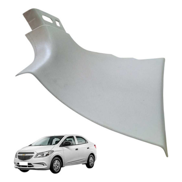 Acabamento Coluna Traseira Esquerda  Prisma Ltz 1.4 2017 Branco