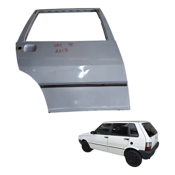Porta Traseira Direita Fiat Uno 2005 4 Portas (detalhe) Traseira Direita