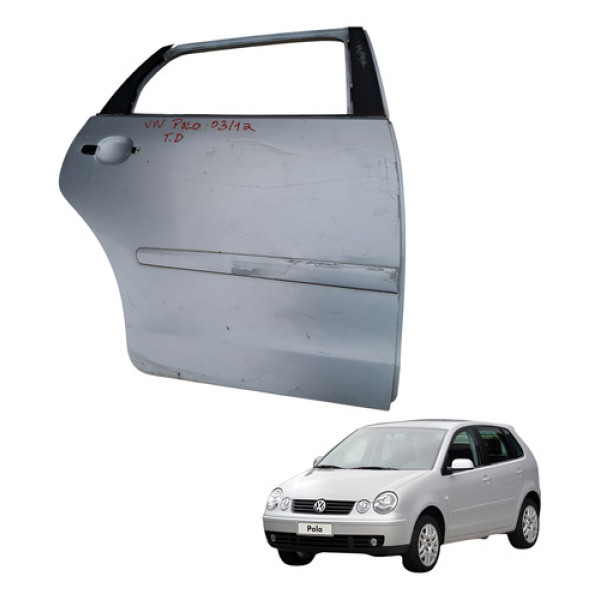 Porta  Traseira Direita  Volkswagen Polo 2003 2012 4p - Traseira - Direita
