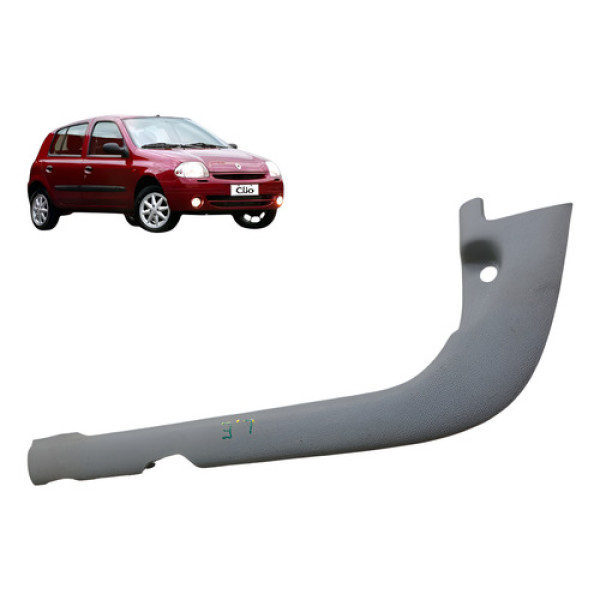 Moldura Soleira Esquerda Renault Clio 1.0 16v 2003 2005 Cinza