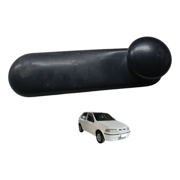 Manivela Alavanca Vidro Fiat Palio 1.3 2003 2009 Preto