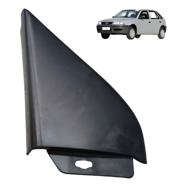 Moldura Retrovisor Esquerdo Volkswagen Gol G3 2003 2004 Preto
