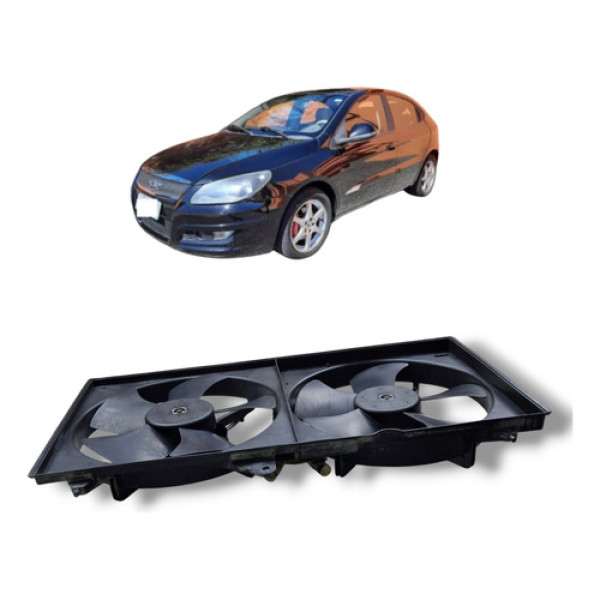 Ventoinha Radiador Dupla Chery Cielo 2010