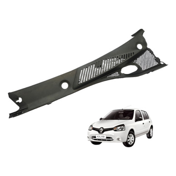 Grade Churrasqueira Esquerda Renault Clio 2014 Preto Esquerdo