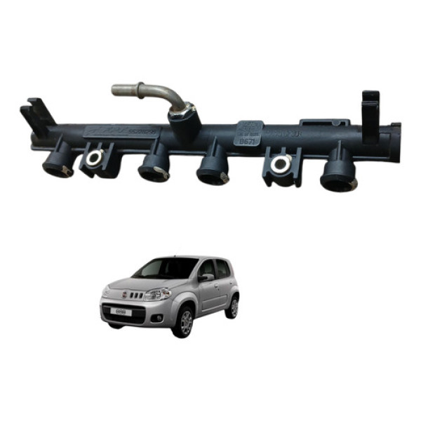 Flauta Bico Injetor Fiat Uno Vivasse 4p 1.0 2010 2015