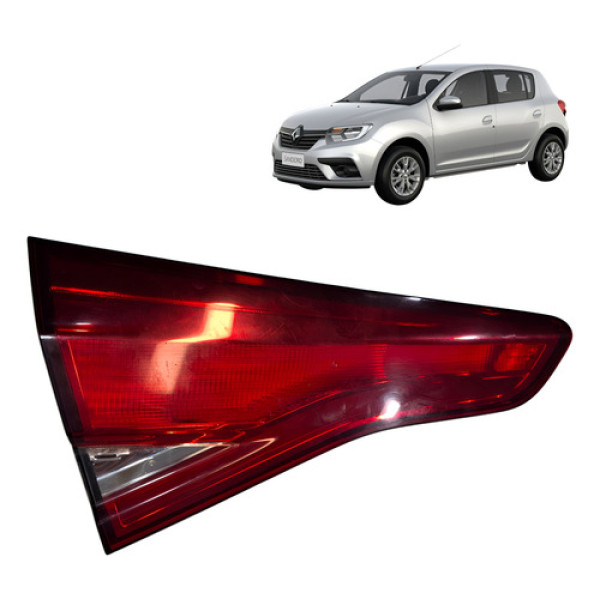 Lanterna Traseira Esquerda Renault Sandero 1.0 3cc 2019 2020 Esquerdo/motorista Vermelho