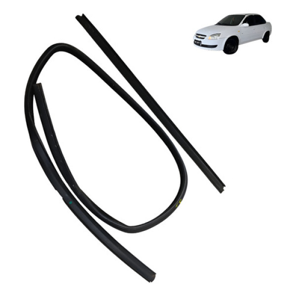 Kit Pestana Traseira Direita Chevrolet Classic 2011 Preto