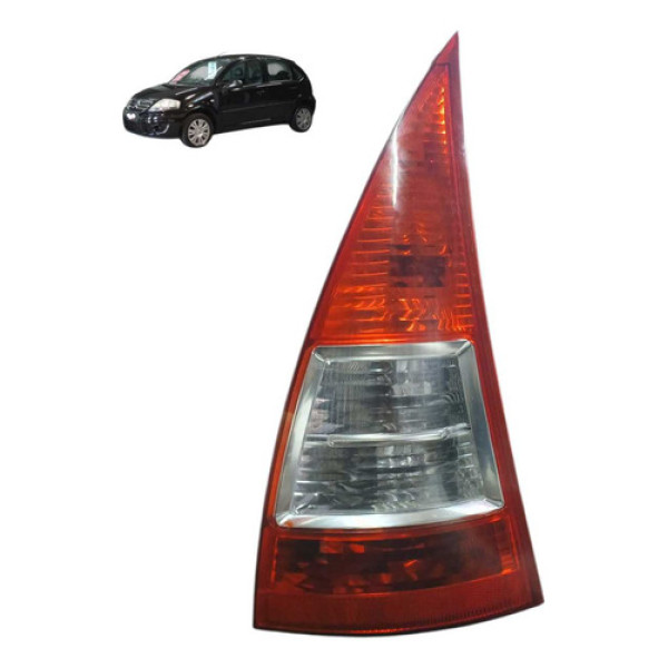 Lanterna Direito Citroen C3 1.4 8v 2010 2012 Direito/passageiro Vermelho