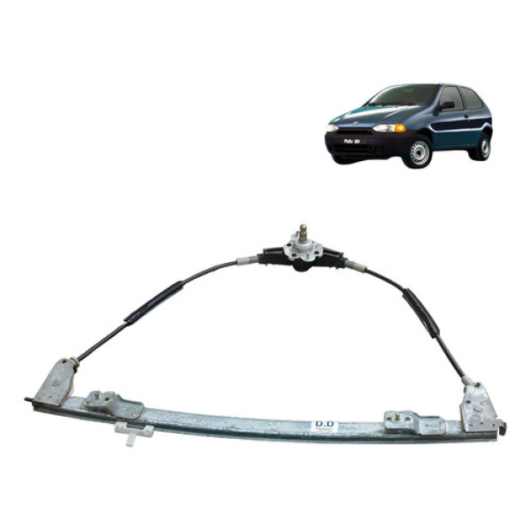 Maquina Vidro Direito Fiat Palio Ed 1.0 2p 1998 1999