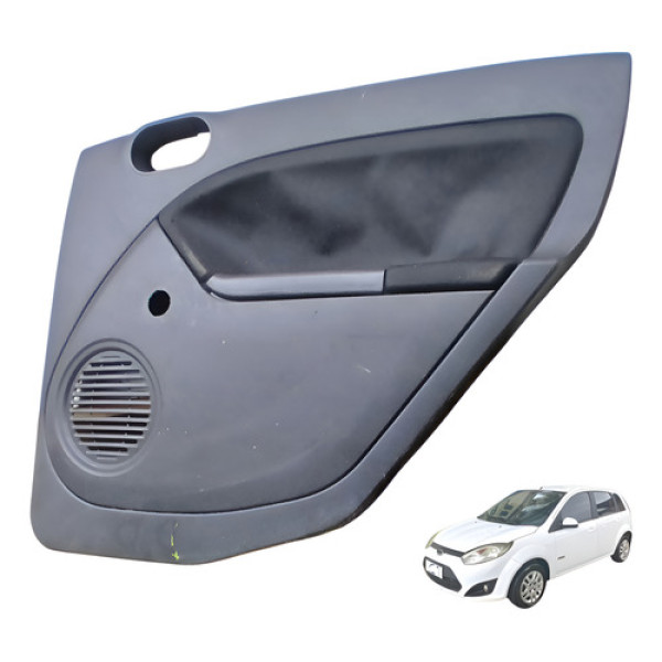 Forro Porta Traseira Direita Ford Fiesta 1.6 2011 2012 Preto