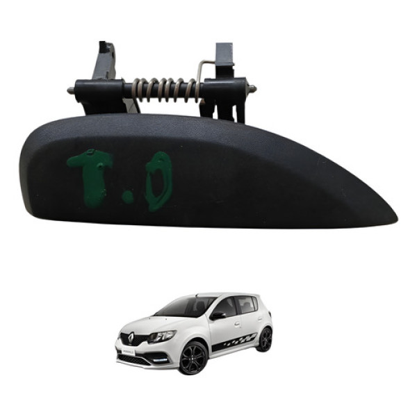 Macaneta Traseira Direita Sandero 1.0 3cc 2015 2019 Preto Traseira