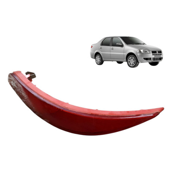 Refletor Olho Gato Tras Esquerdo Fiat Grand Siena 2013 2019 Vermelho