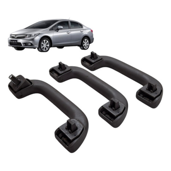 Jogo Alca Teto Pega Mao Pqp Honda New Civic 2012 1.8