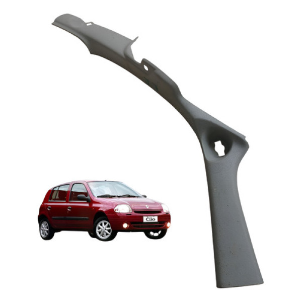 Soleira Traseira Esquerda Renault Clio 1.0 16v 2003 2005 Cinza