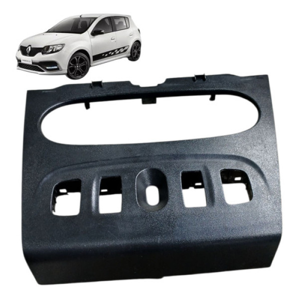 Moldura Painel Central Renault Sandero 1.0 3cc 2015 2019