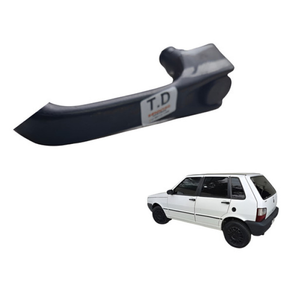 Macaneta Externa Traseira Direita Fiat Uno 2005 Preto