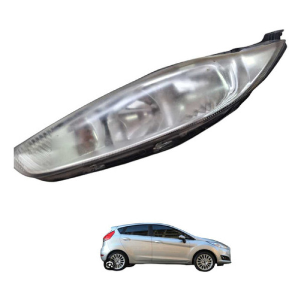 Farol Esquerdo Ford New Fiesta 1.6 16v 2014 2015 Esquerdo/motorista