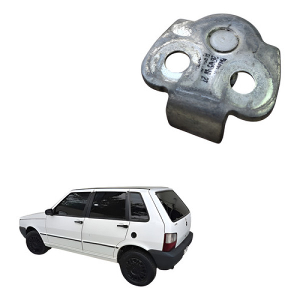 Batente Porta Traseira Esquerda Fiat Uno 1.0 2005 Prateado