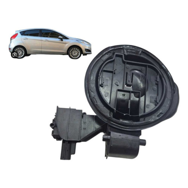 Carcaca Portinhola Tanque Combustivel Ford New Fiesta 2014 Preto