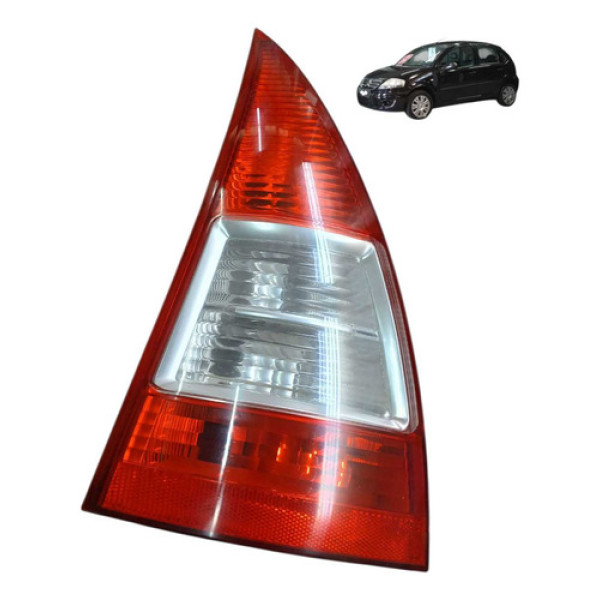 Lanterna Esquerda Citroen C3 1.4 8v 2010 2012 Esquerdo/motorista Vermelho