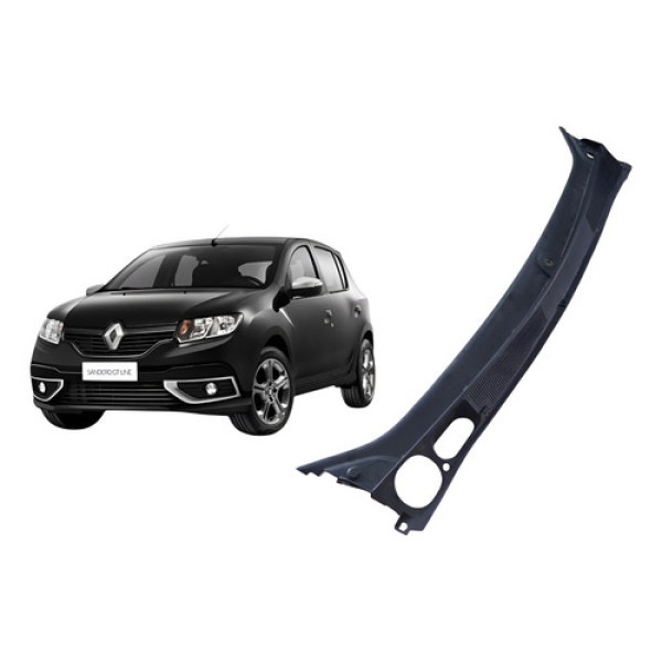 Grade Churrasqueira Renault Sandero 1.6 8v 2016 2019 Preto Preto