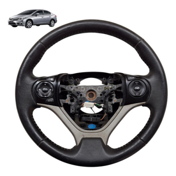 Volante Direcao Comando Honda New Civic 2012 1.8 16v Flex 