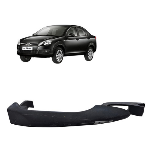 Macaneta Externa Porta Traseira Esquerda Jac J3 1.4 2011 Preto Traseira