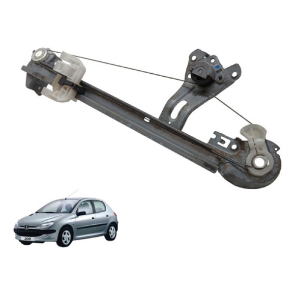 Maquina Vidro Traseira Direita Peugeot 206 2004 2005 