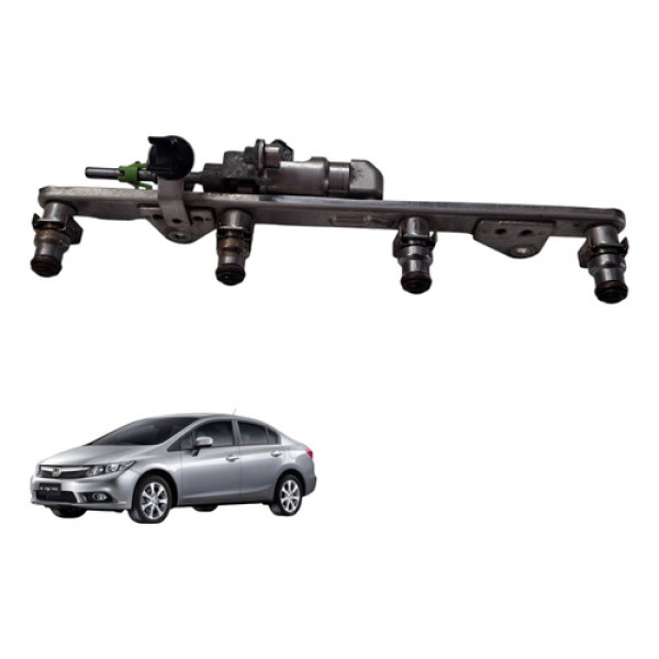 Flauta Injetora Partida Fria Honda New Civic 2012 1.8 Flex