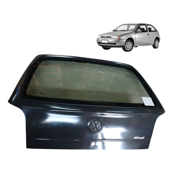 Tampa Porta Mala Volkswagen Gol G2 1.0 2p 2001 2002 Detalhe Cinza