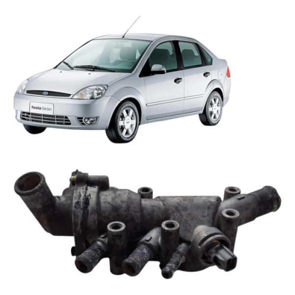 Valvula Termostatica Ford Fiesta Sedan 2007 1.6 8v Zetec